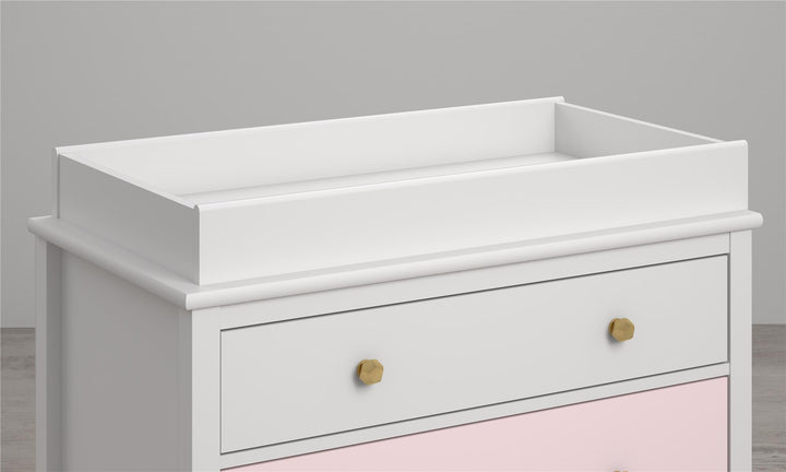 Safe and sturdy changing table topper -  White