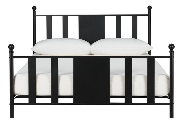 Langham Bed with 7 inch or 11 inch Clearance -  Black  -  Queen