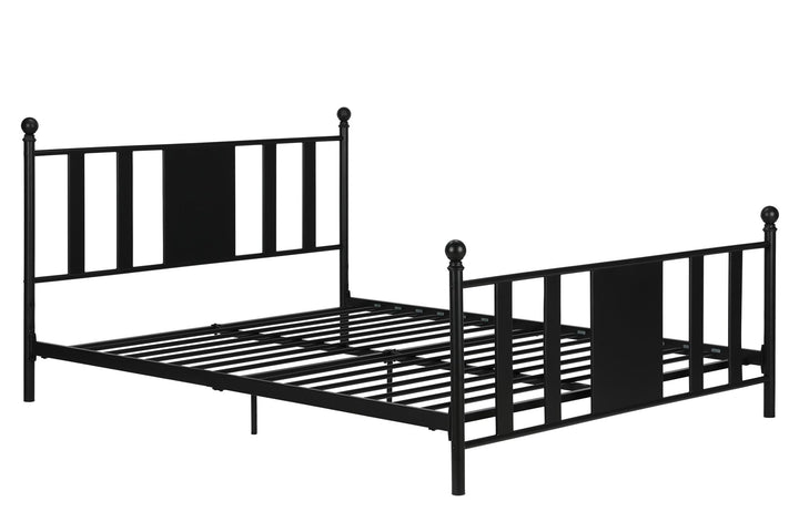 Langham Metal Bed, 7 inch or 11 inch Clearance  -  Black  -  Queen