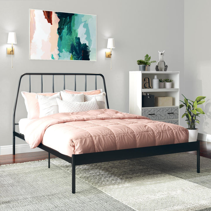 Anastasia Metal Bed - Black - Queen