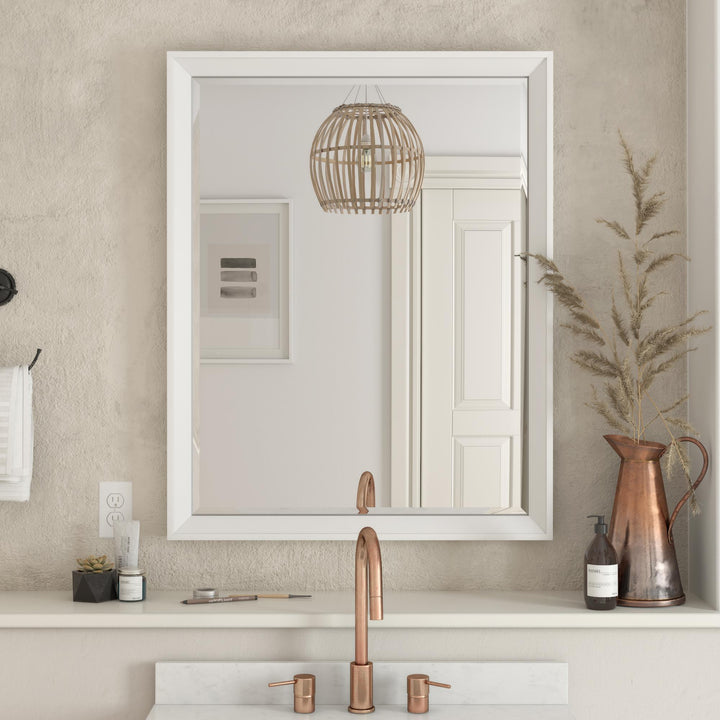 Tribecca 30 Inch Bathroom Mirror - White - 30"