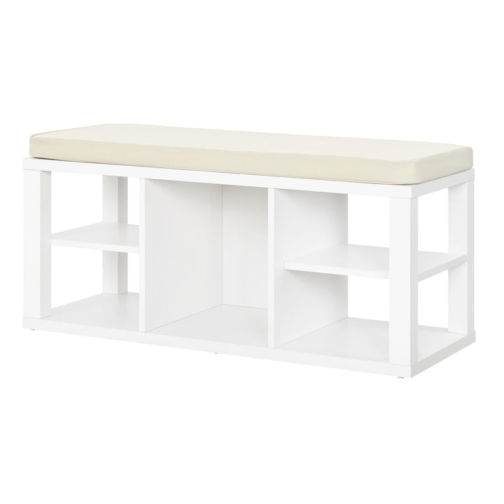 Organize in style with Parsons storage bench -  White