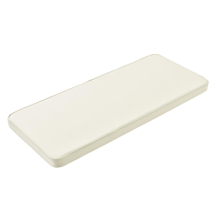 Durable and stylish Parsons storage bench -  White