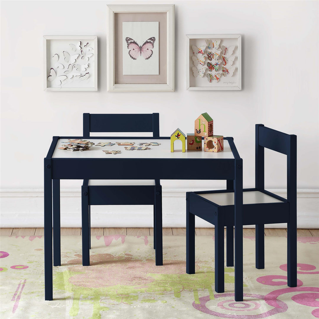 Hunter Kiddy Table and Chair Set -  Blue