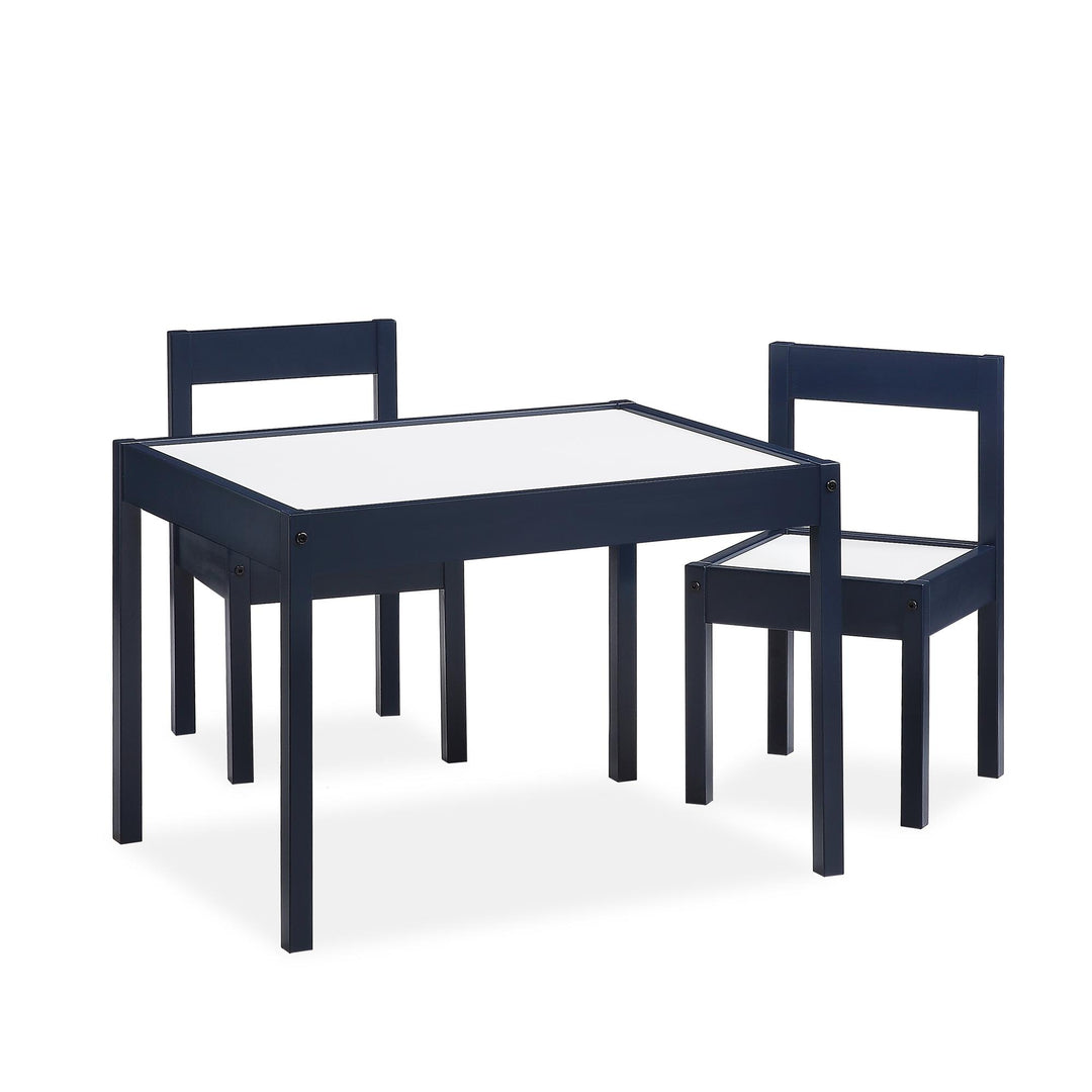 Hunter 3-Piece Kiddy Table and Chair Kids Set -  Blue