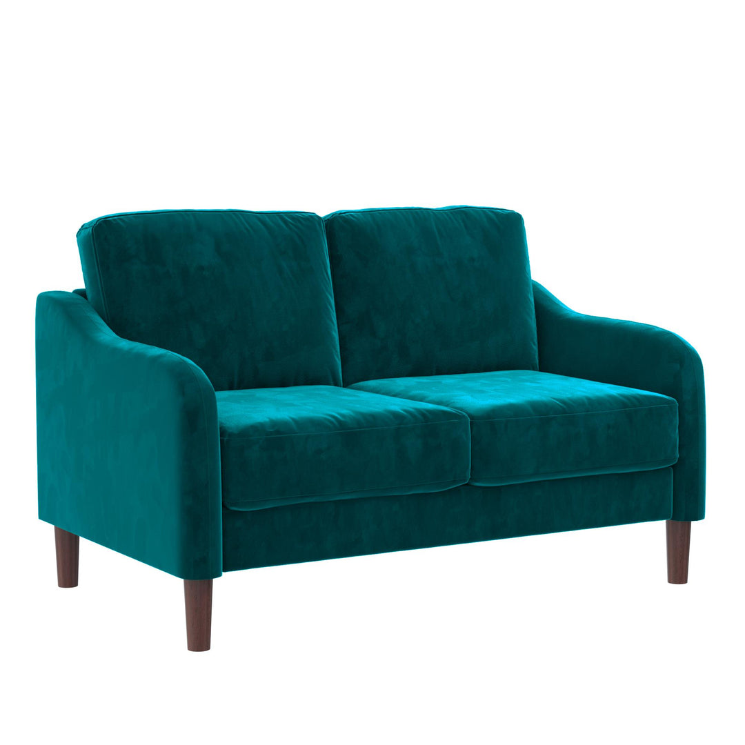 Marbella Velvet Upholstered 2-Seater Loveseat Sofa - Green