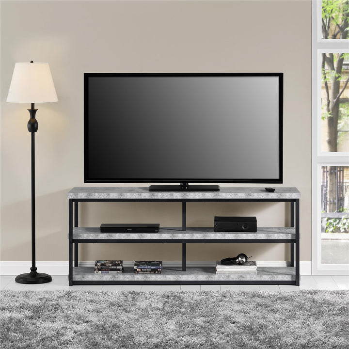 Ashlar TV Stand for TVs up to 65 Inch -  Light Concrete