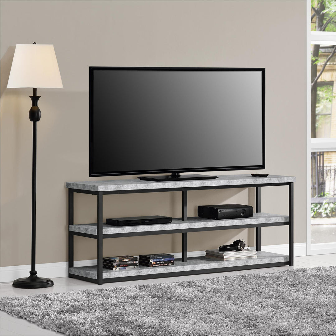 TV Stand for Large TVs up to 65 Inch -  Light Concrete