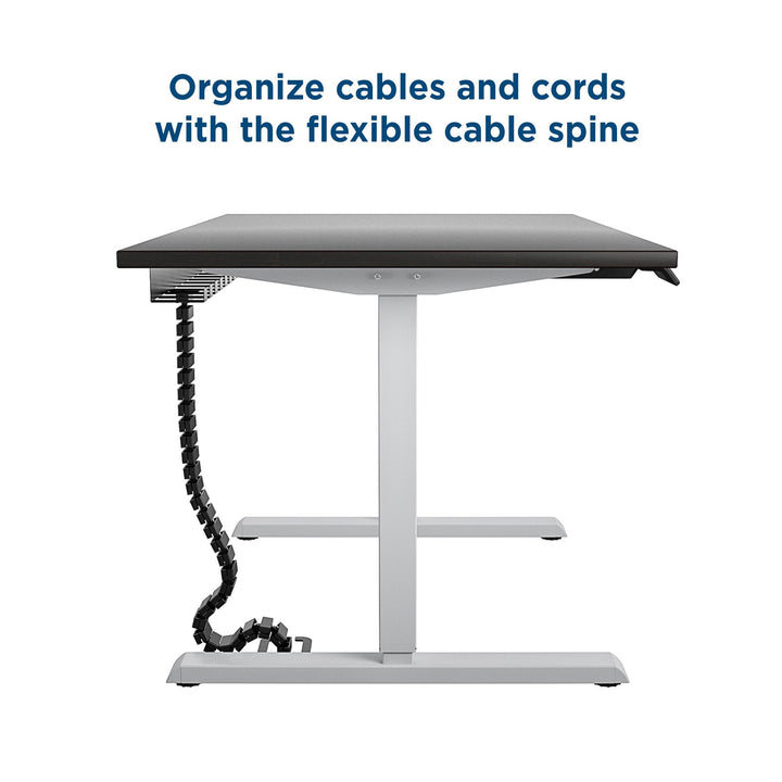 Professional Sit and Stand Adjustable Height Pro-Desk with Pull-Out Drawer - Espresso - 5’ Straight