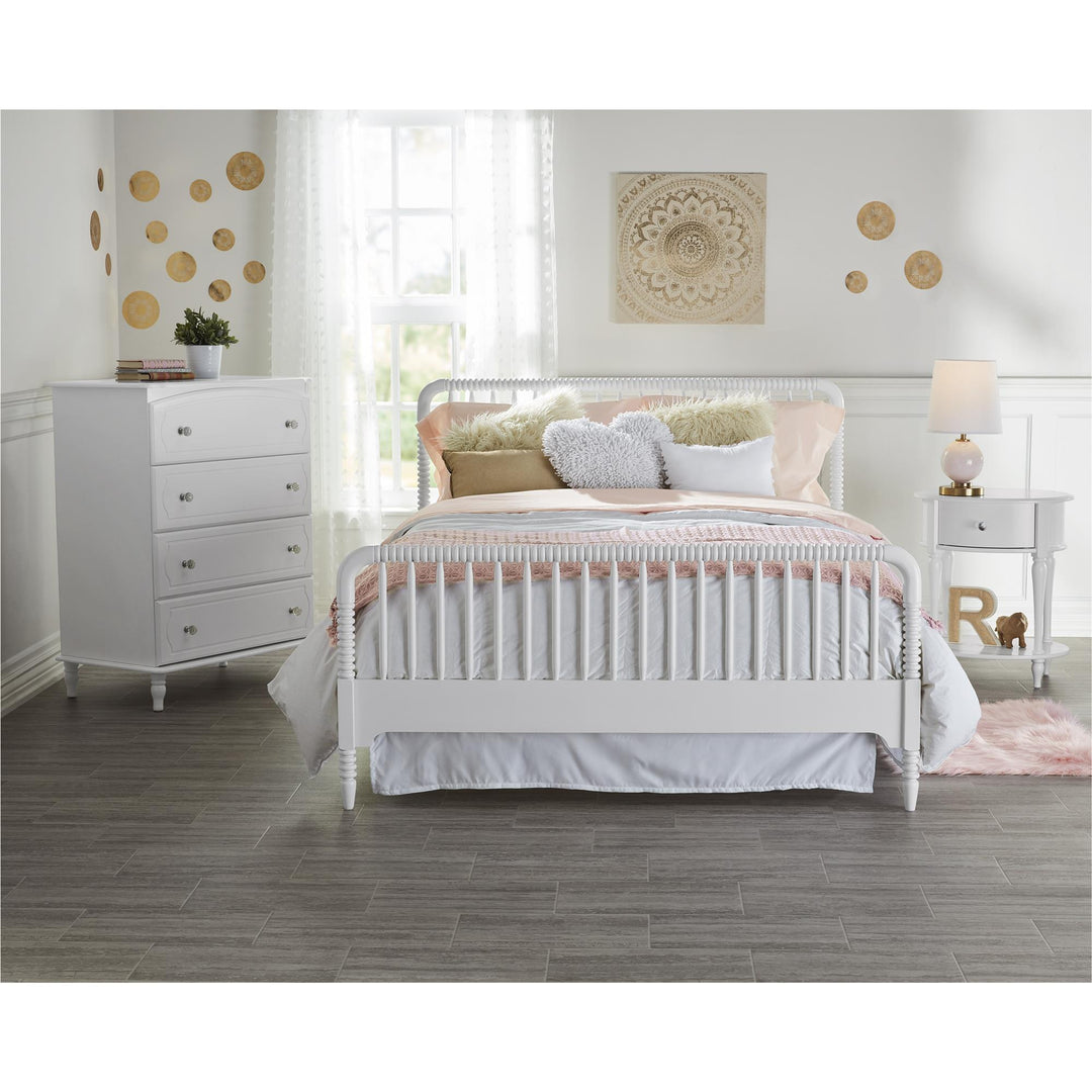 Rowan Valley Linden Kids’ Full Size Bed with Wood Spindles - White - Full