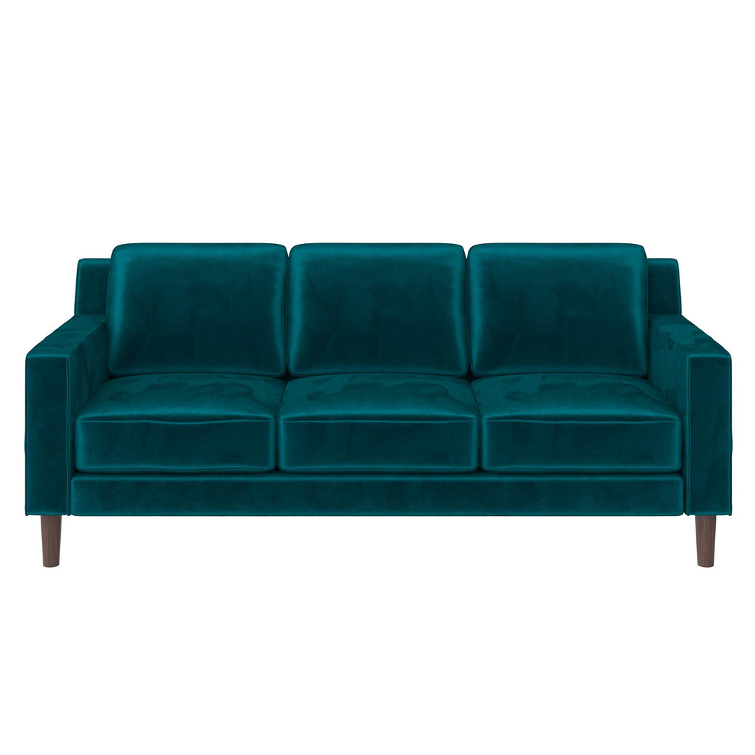 Brynn Sofa with Wood Legs -  Blue