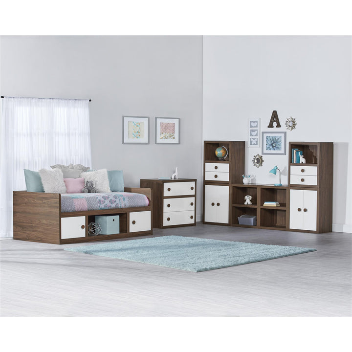 Terra modular storage with drawers -  White