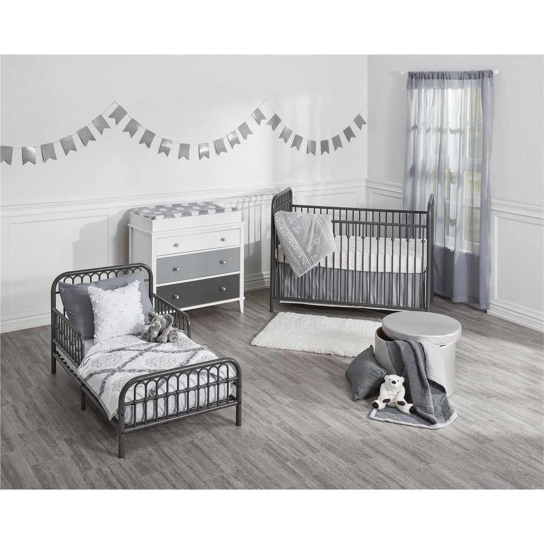 Poppy changing table topper for nursery -  White