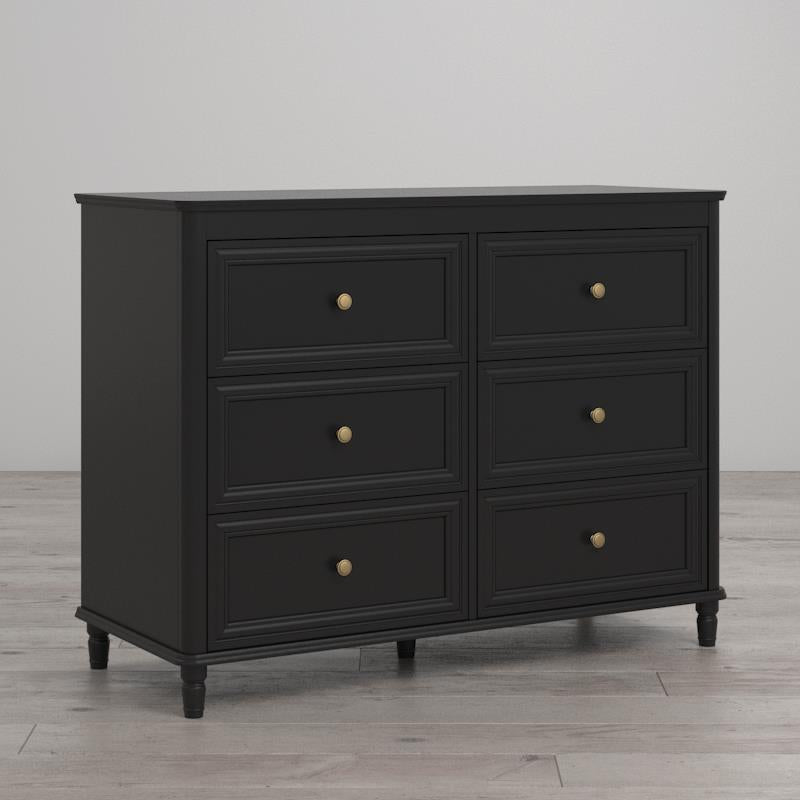 Stylish storage solution with painted dresser -  Black