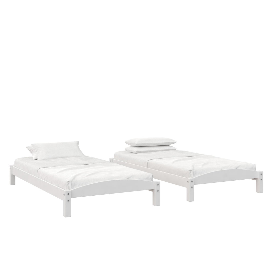stackable twin beds - Espresso