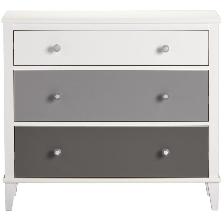 Monarch Hill Poppy 3 Drawer Dresser with 2 Sets of Knobs  -  Gray