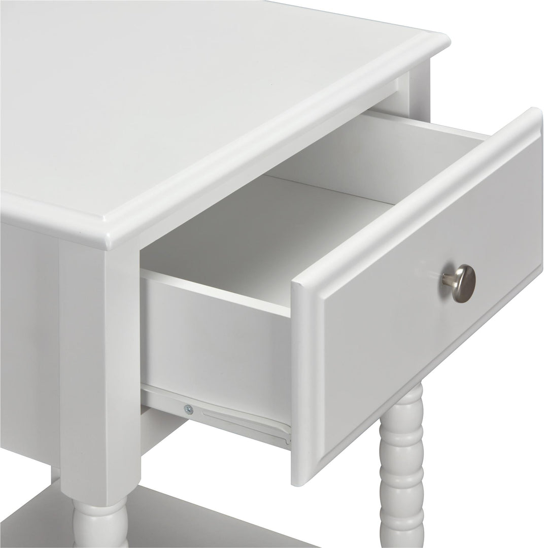 Stylish and functional children's nightstand -  White