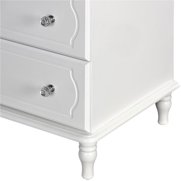 Durability and longevity of wood feet dressers -  White