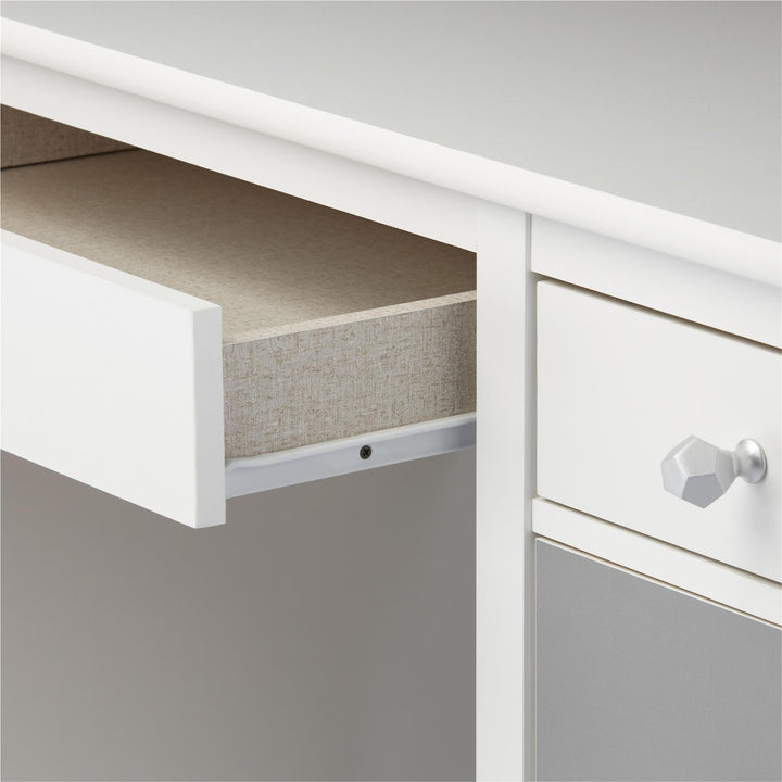 Monarch Hill Poppy Kids Desk with 2 Sets of Knobs - Gray