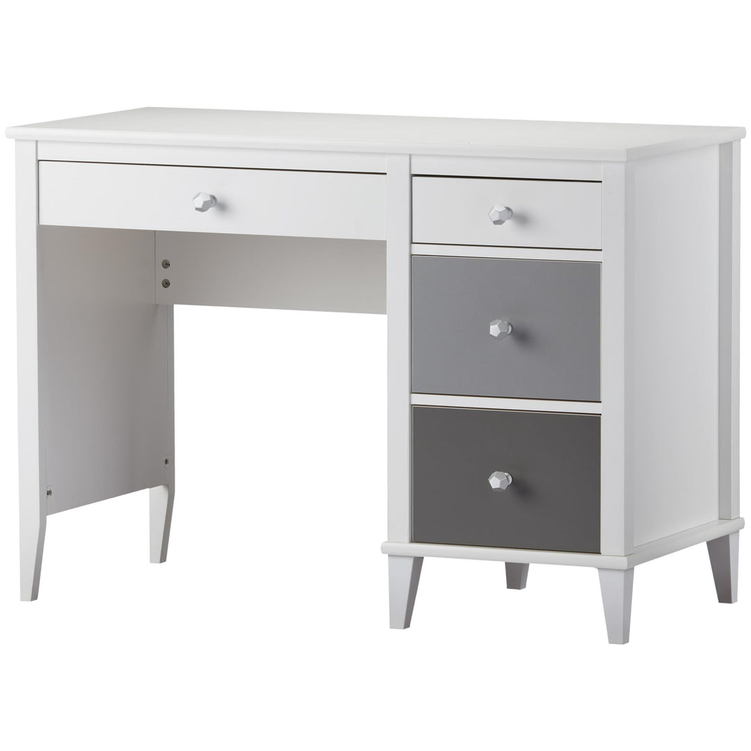 Monarch Hill Poppy Kids Desk with 2 Sets of Knobs - Gray