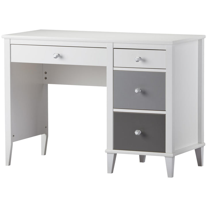 Spacious kids' desk with knob customization -  Gray