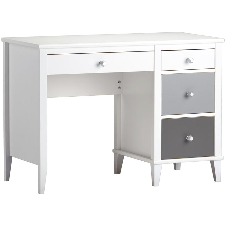Monarch Hill Poppy Kids Desk with 2 Sets of Knobs - Gray