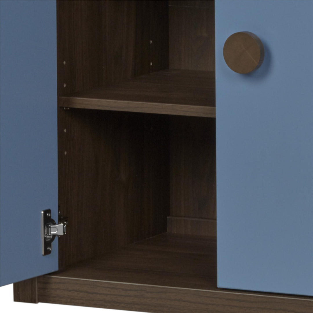 Modular storage for living room -  Blue