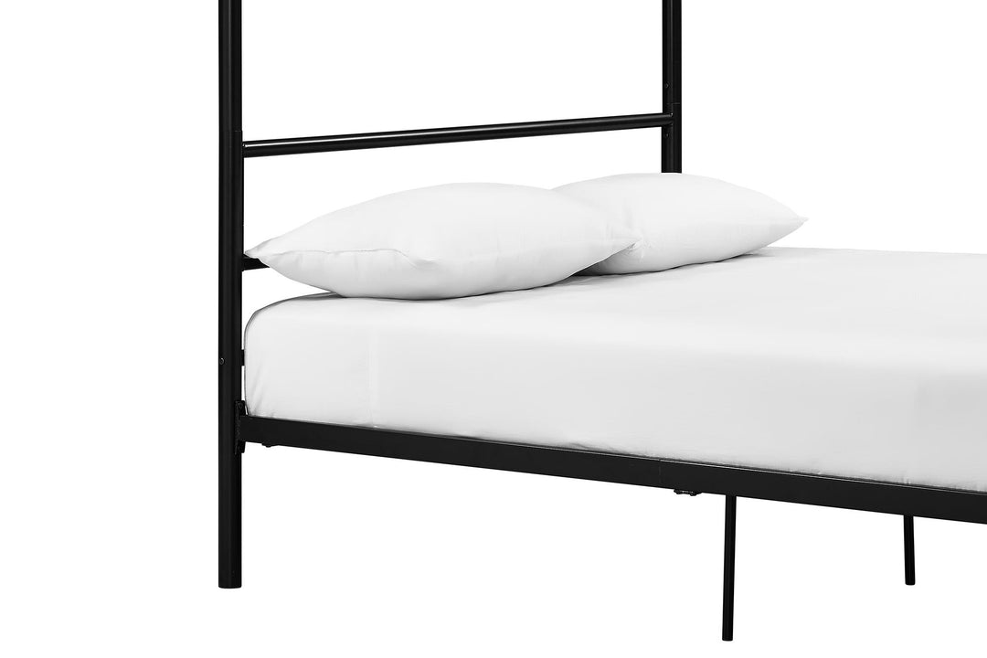 canopy bed modern - Black - Queen