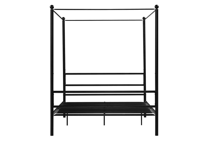 contemporary canopy bed - Black - Queen