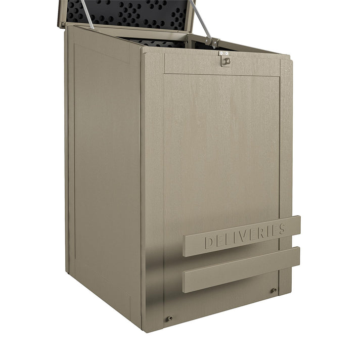 Large Lockable Package and Storage Box by BoxGuard -  Tan