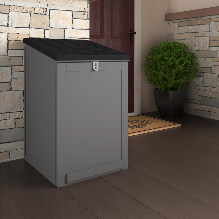 BoxGuard® Large Lockable Package Delivery and Storage Box 6.3 cubic feet - Black / grey