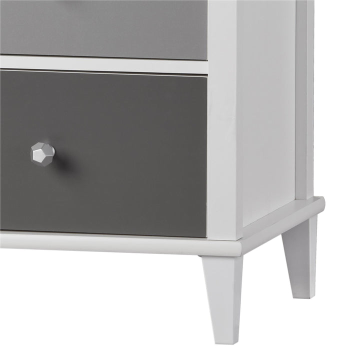 Monarch Hill Poppy Kids Desk with 2 Sets of Knobs - Gray
