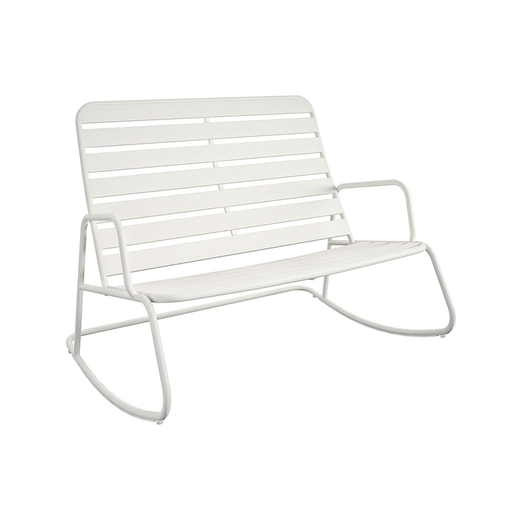 Indoor/outdoor rocking loveseat -  Aqua Haze 