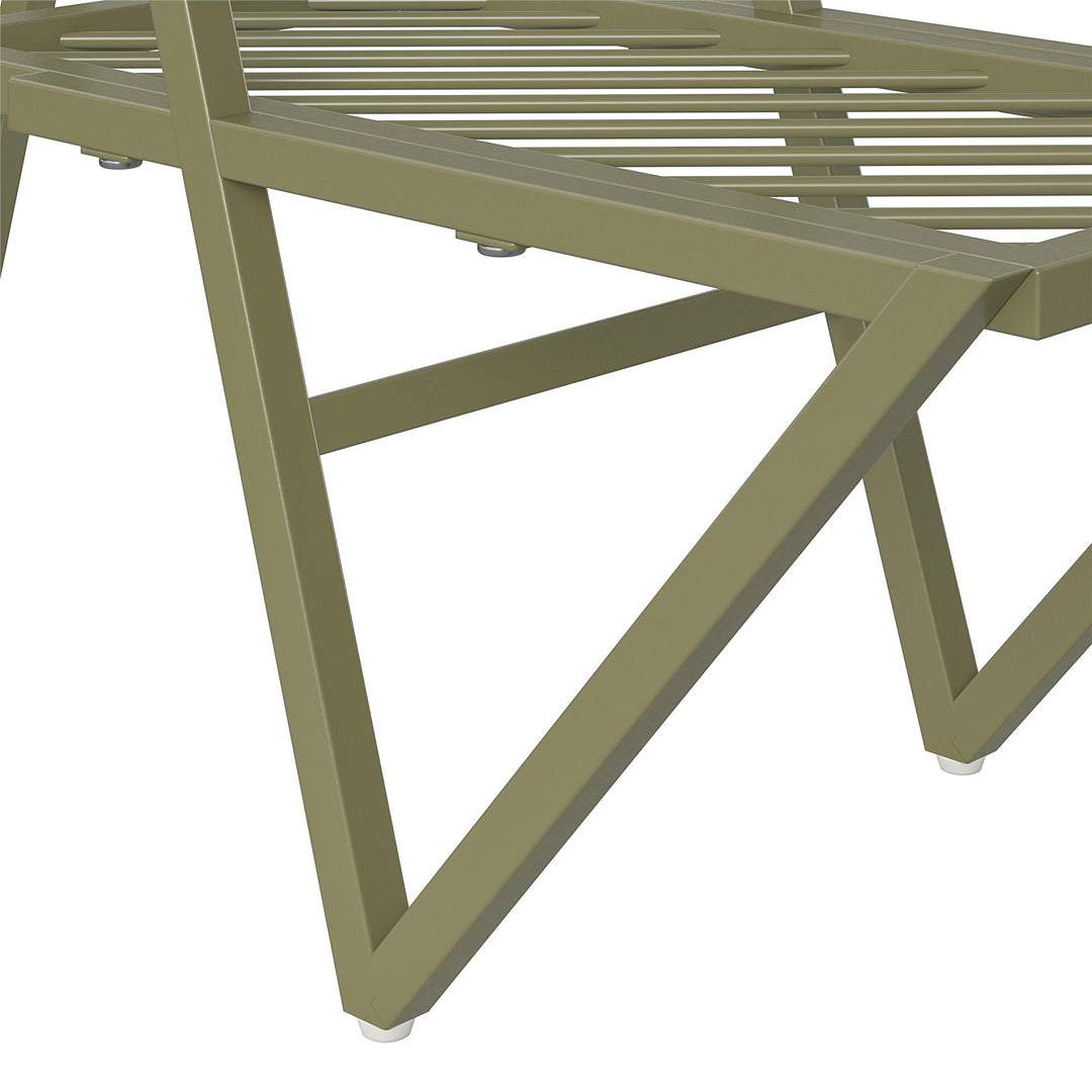 foldable metal plant stand  - Olive Green