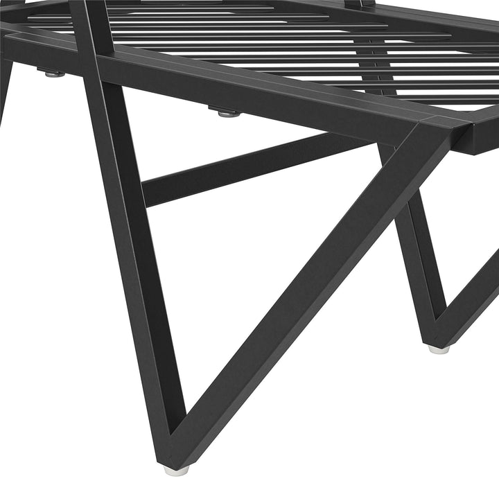 foldable metal plant stand  - Black