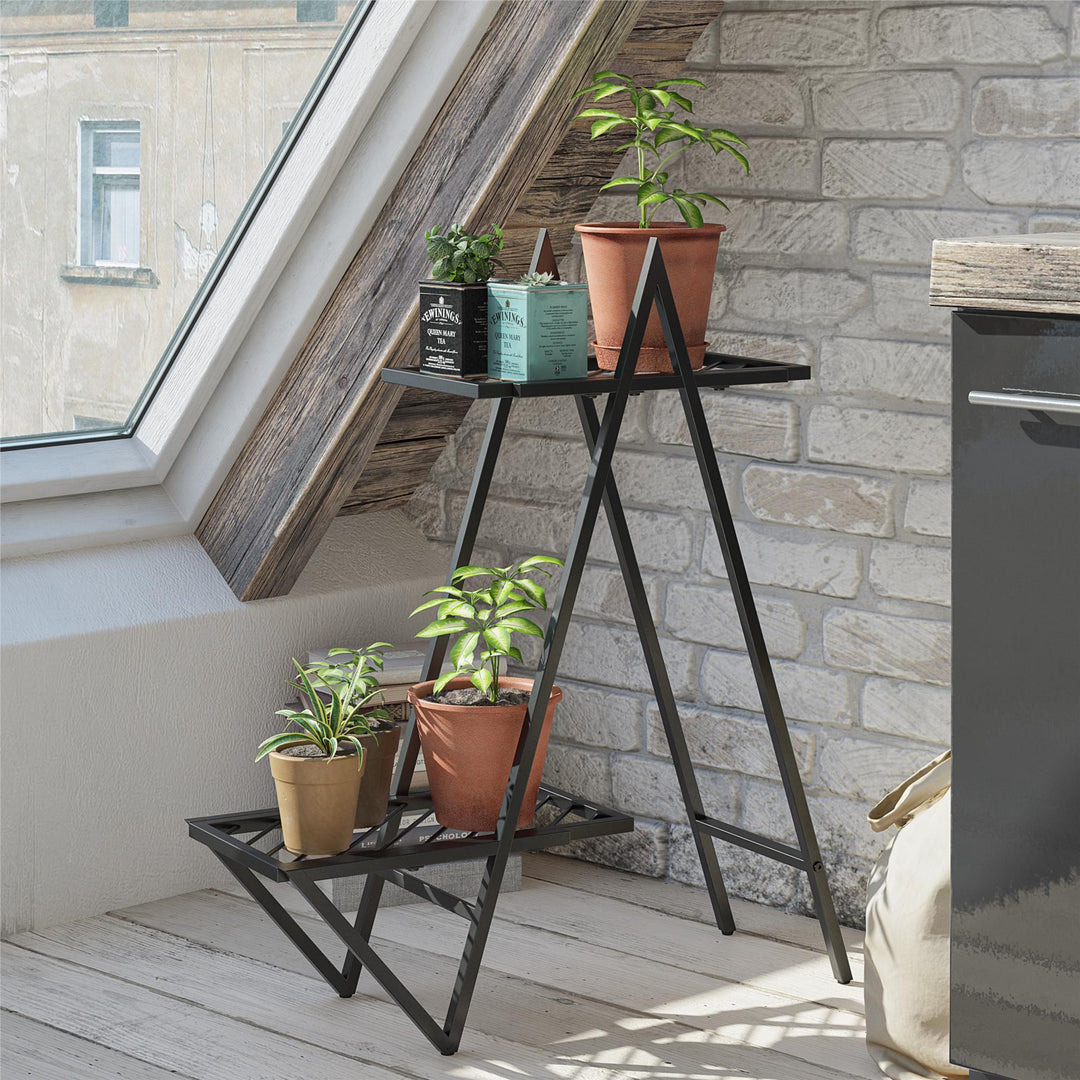 steel stand for pots - Black