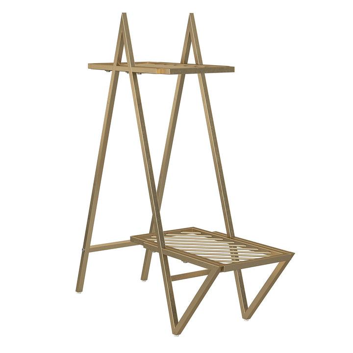 modern plant stand with shelves - Gold