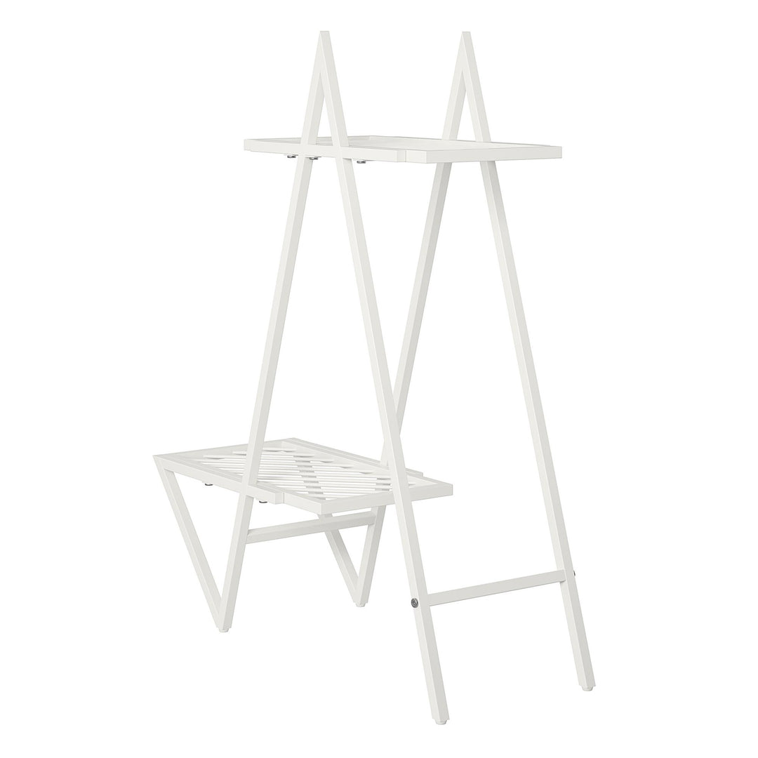 indoor metal plant stand - White