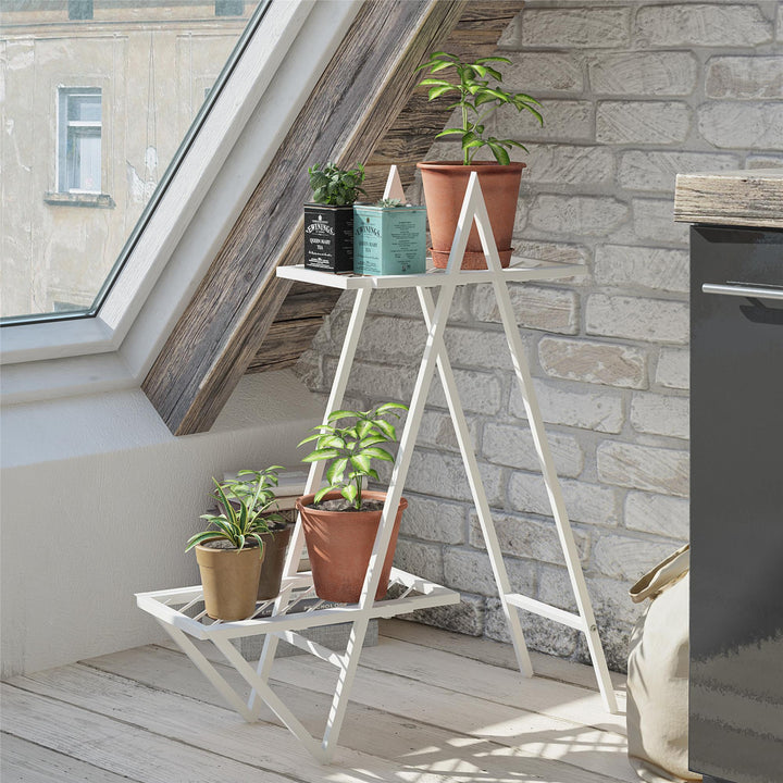 steel stand for pots - White