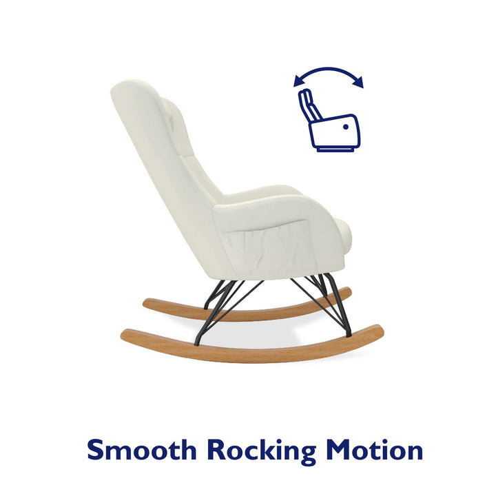 Robbie Rocker Chair for Living Room -  White