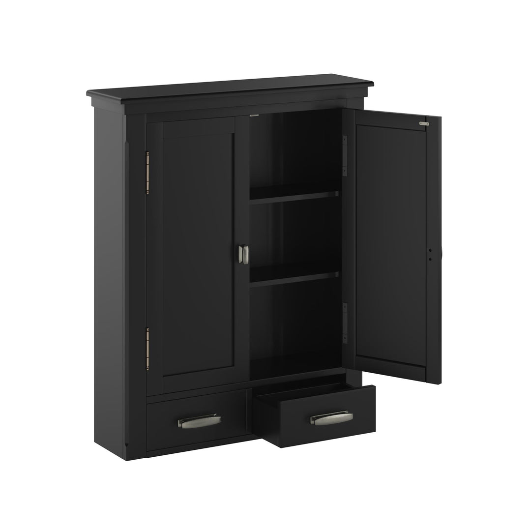 Bathroom cabinet with multi-levels -  Black