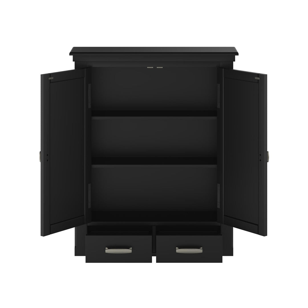 Compact Otum shelving unit -  Black
