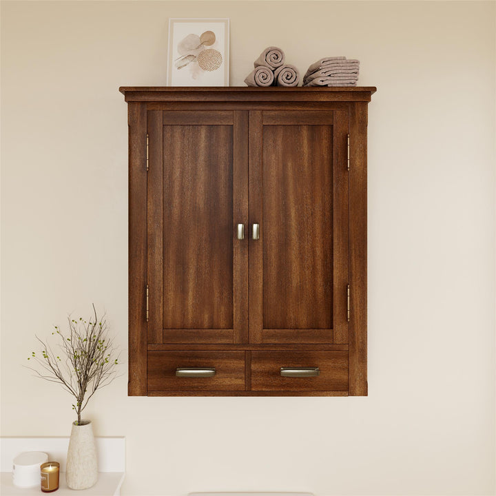 Compact Otum shelving unit -  Walnut  Brown