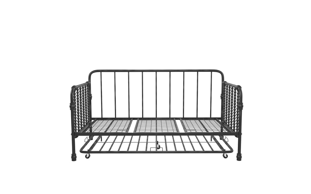 Monarch Hill Wren Metal Daybed and Trundle Set - Black - Twin