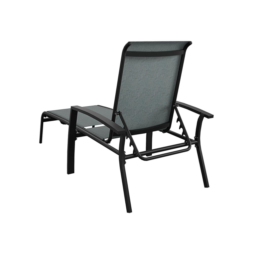 Chaise lounge for outdoor comfort -  Black 