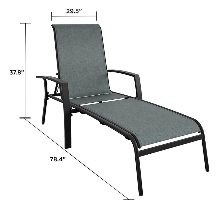 Outdoor furniture with adjustability -  Black 