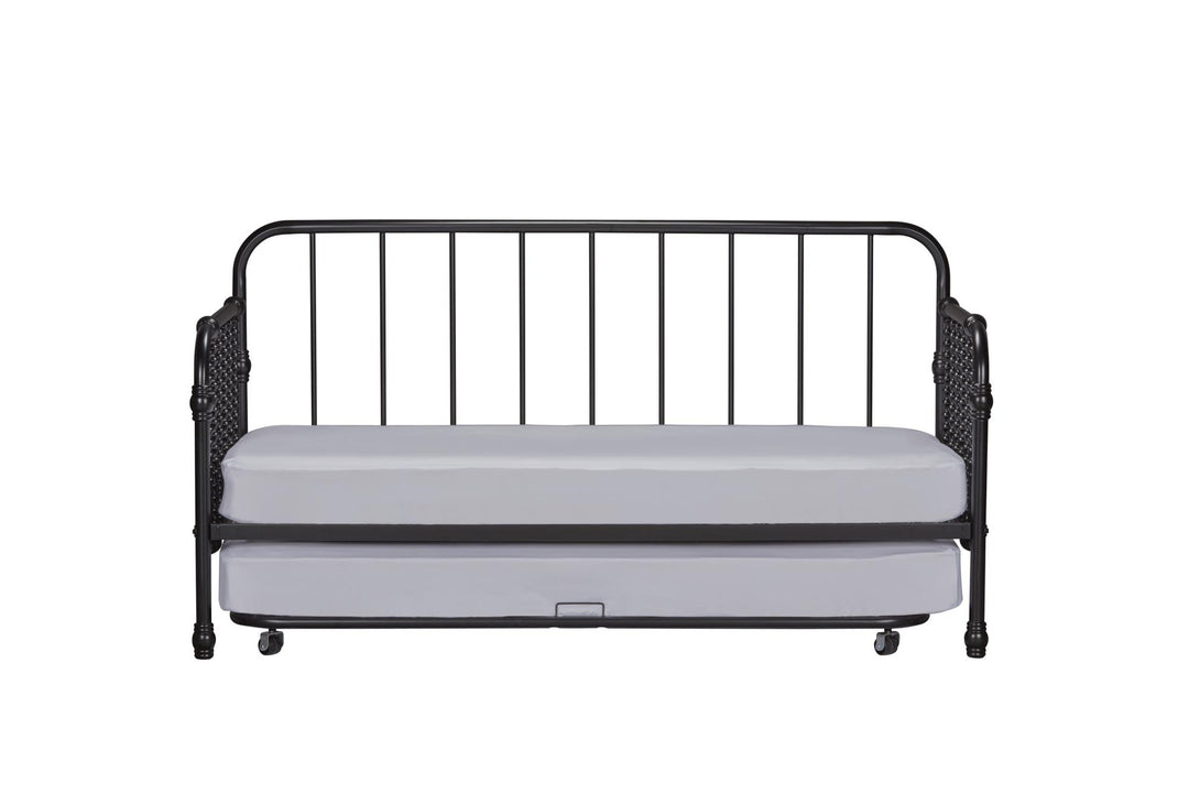 Space saving Daybed and Trundle Set - Black - Twin