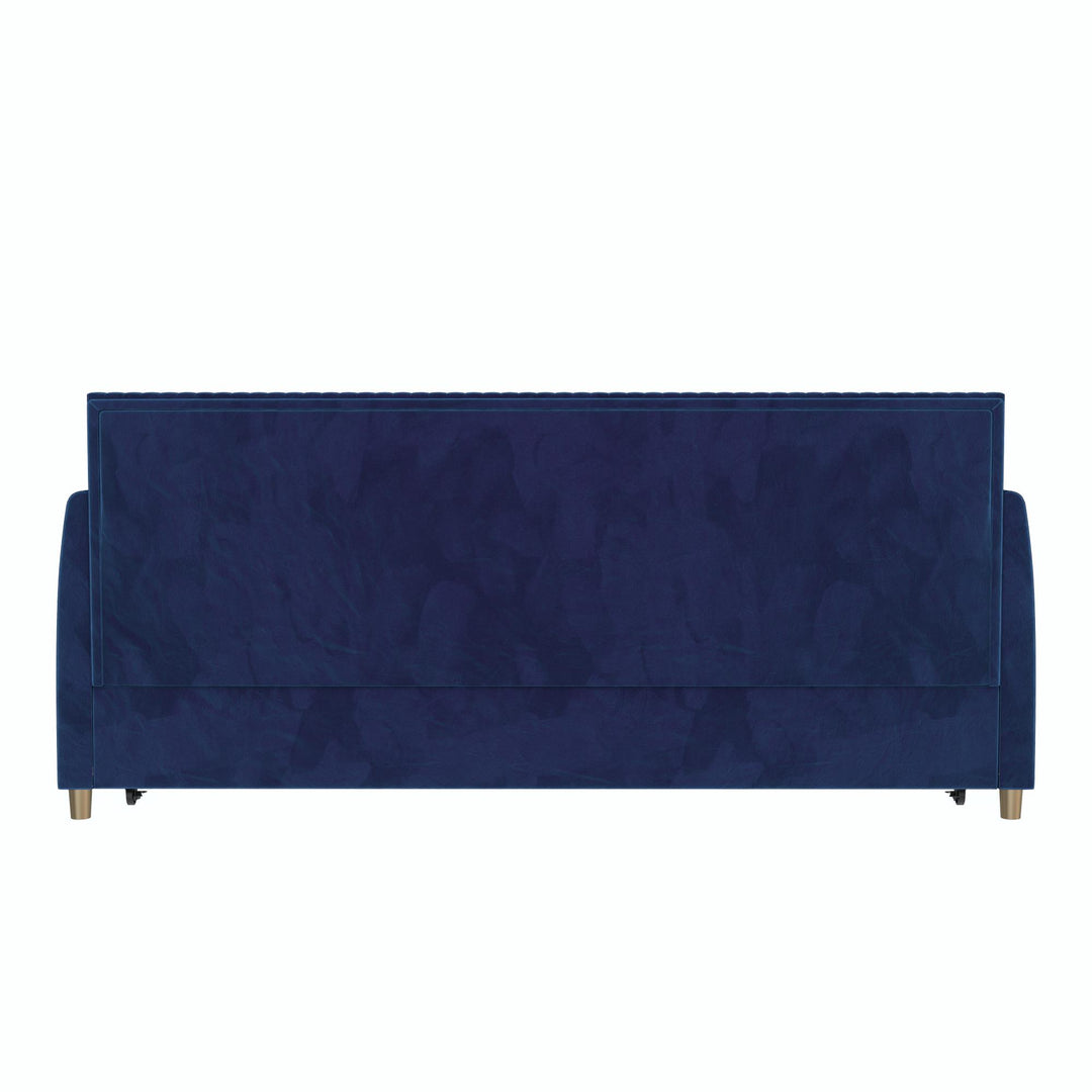 Daphne Upholstered Daybed with Trundle - Blue - Twin