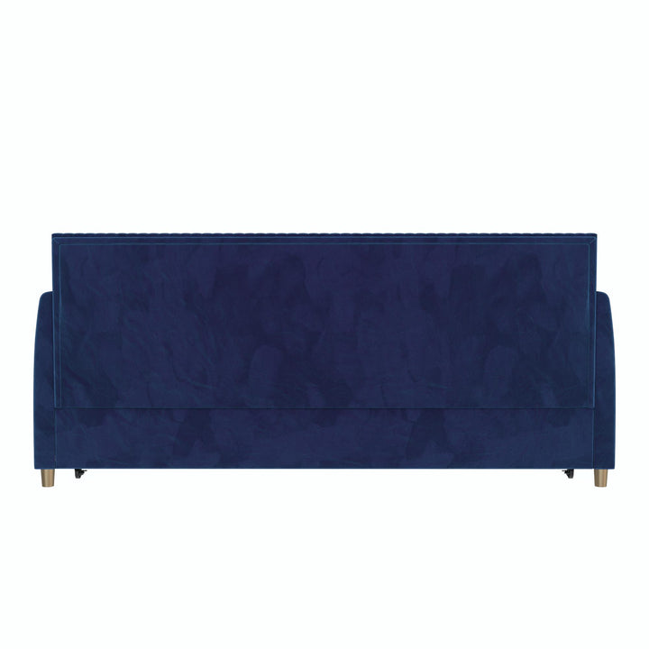Daphne Upholstered Daybed with Trundle - Blue - Twin