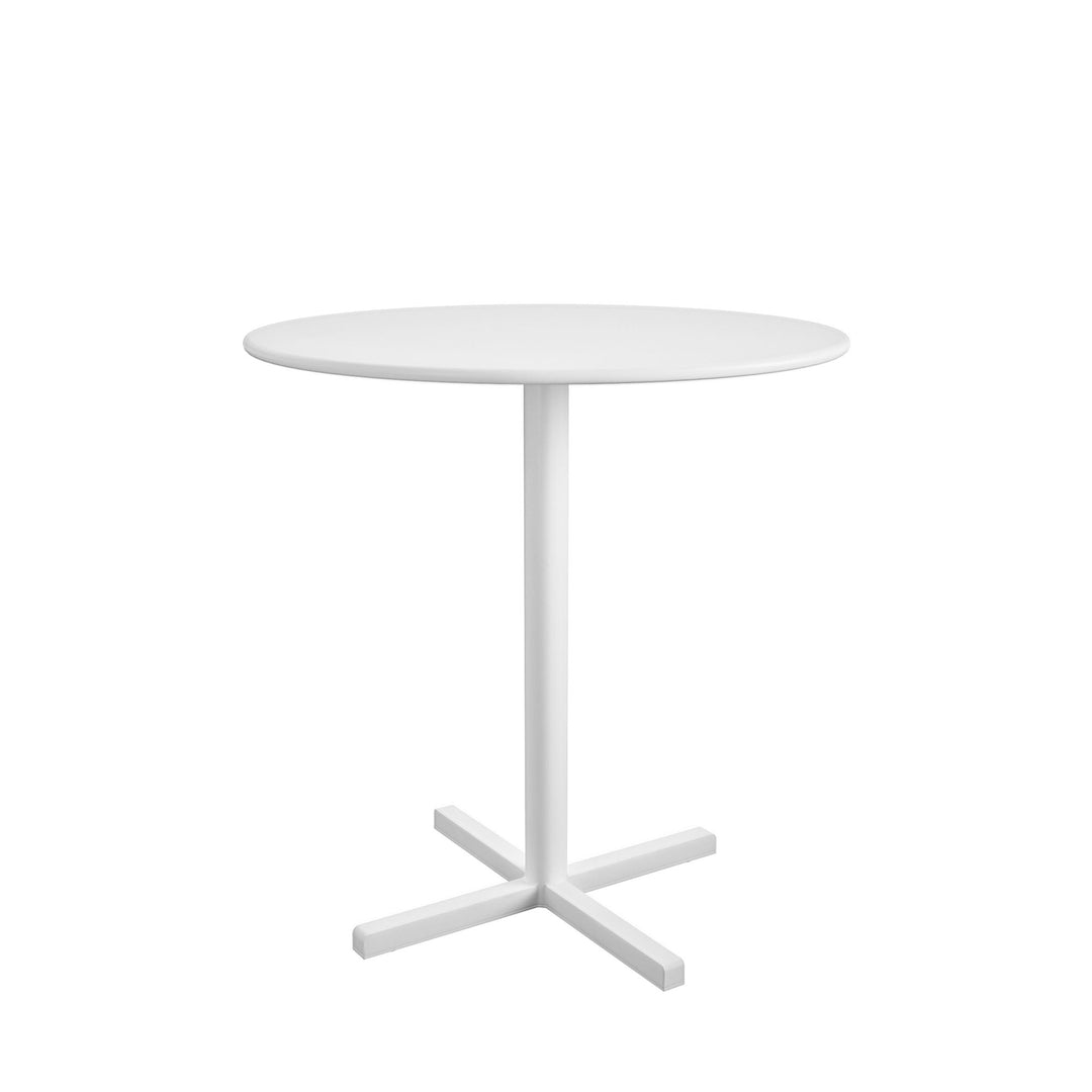 24" Round Indoor/Outdoor Steel Bistro Table - White - 1-Pack
